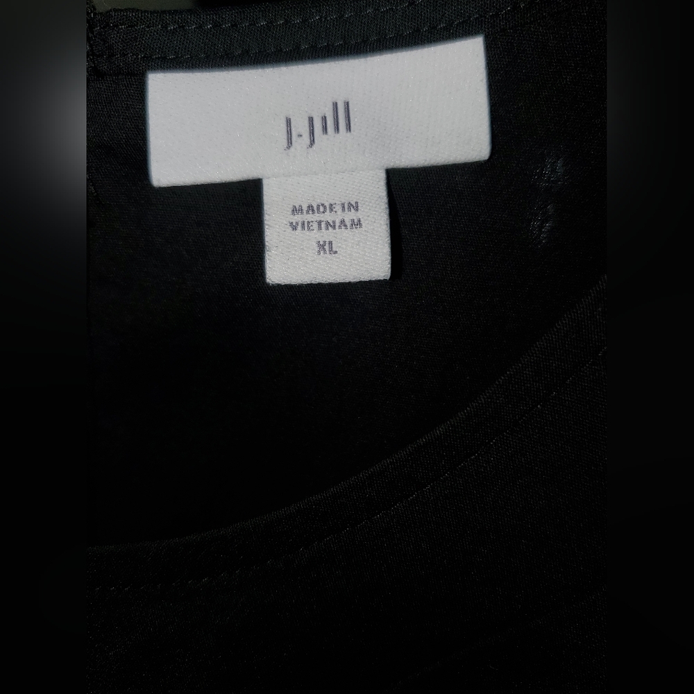 J Jill Lagenlook Asymmetric Tunic Top Blouse WMs 3 Button Back 3/4 Sleeve SZ XL - Picture 7 of 7